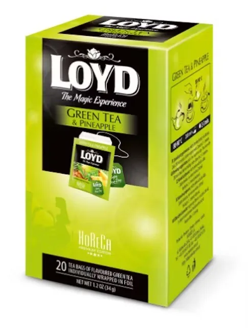 Zaļā tēja Loyd ar ananāsu FS20 x 1,7 g