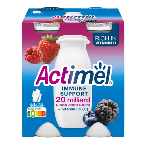 JOGURTA DZĒRIENS ACTIMEL MEŽA OGU 4X100G
