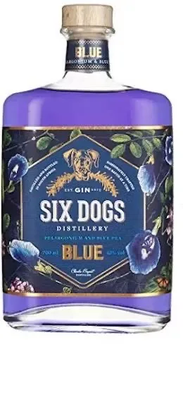 Джин Six Dogs Blue 43%, 0,7 л