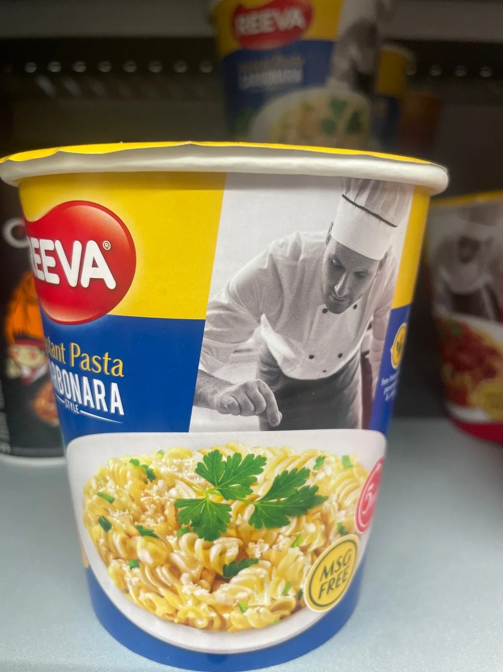 ĀTRI PAGATAVOJAMI MAKARONI “CARBONARA” INSTANT PASTA 70G