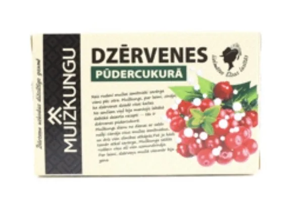 DZĒRVENES PŪDERCUKURĀ MUIŽKUNGU 85G