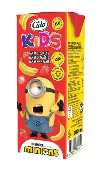 SULAS DZĒRIENS ZOO MINIONS BANĀNU ZEMEŅU 200ML