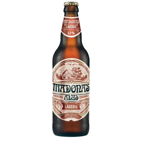 Alus Madonas gaišais 5,2% 0,5 l stikls