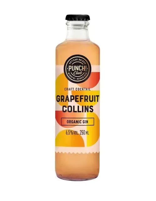 Алкогольный коктейль Punch Club Grapefruit Collins 6,5%, 0,25 л