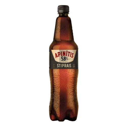 Крепкое пиво Apinītis 5,8%, 1 л PET