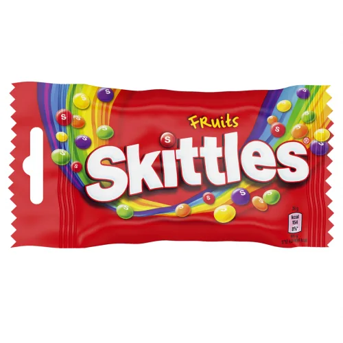 KOŠĻĀJAMAS KONFEKTES SKITTLES FRUITS 38G