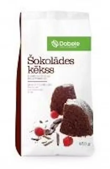 MILTU MAISĪJUMS ŠOKOLĀDES KĒKSS DOBELE, 450G