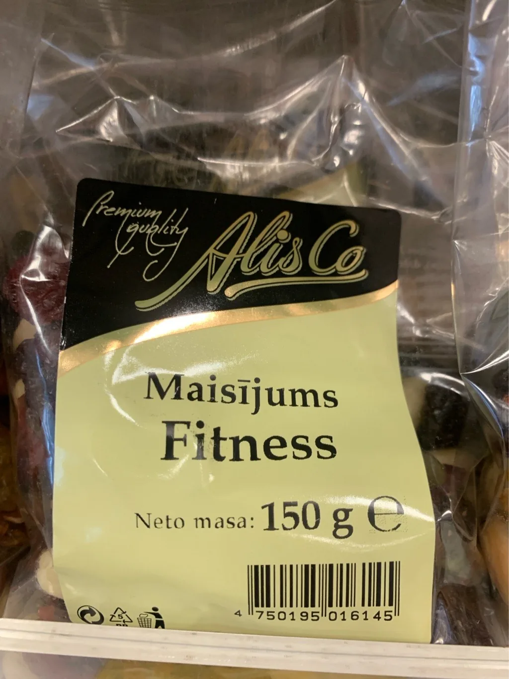 RIEKSTU AUGĻU MAISĪJUMS ALIS CO FITNESS 150G