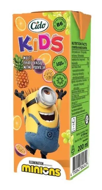 ZOO MINION MULTIAUGĻU DZĒRIENS (SLIM) 0,2L