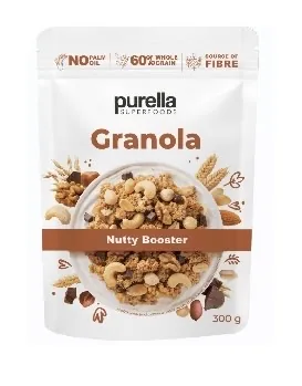 GRANOLA MUSLI PURELLA AR MEDU UN RIEKSTIEM, 300G