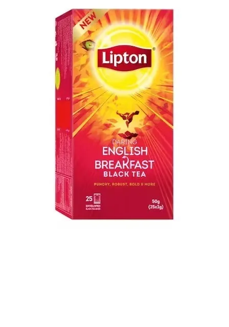 MELNĀ TĒJA LIPTON, ENGLISH BREAKFAST, 25GABX2G
