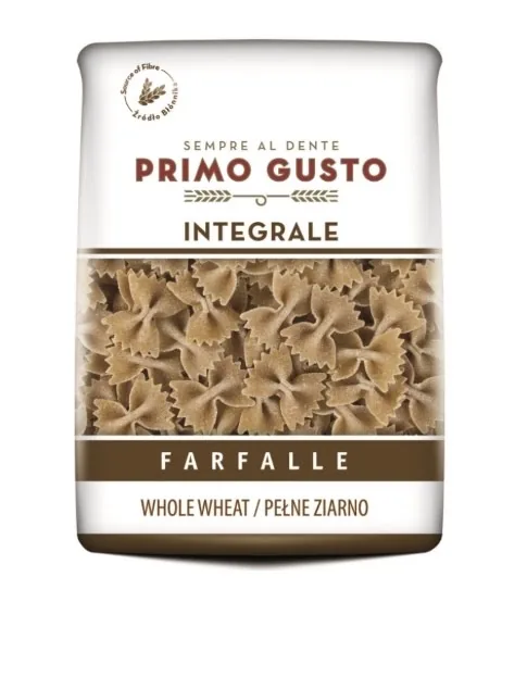 PILNGRAUDU MAKARONI PRIMO GUSTO FARFALLE, 500G