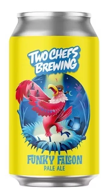 Пиво Two Chefs Funky Falcon 5,2%, банка 0,33 л