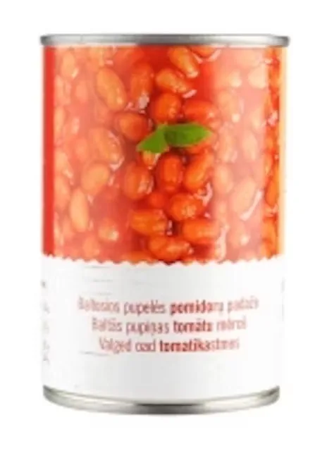 PUPIŅAS BALTAS, TOMĀTU MĒRCĒ, BUNDŽĀ, 400G/240G