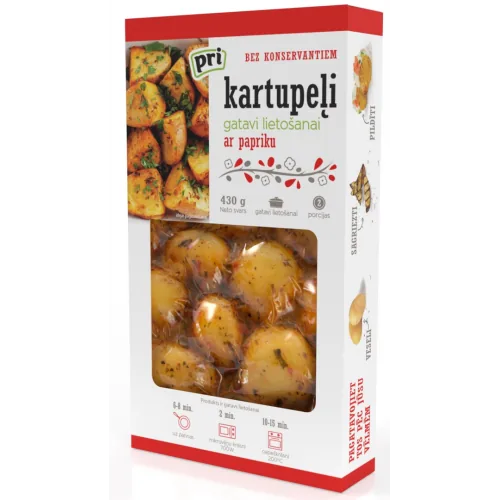 KARTUPEĻI PRI AR PAPRIKU VĀRĪTI 430G