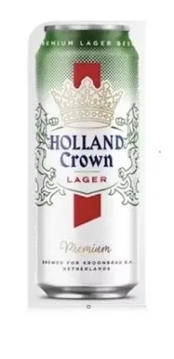 Alus holland crown premium lager, 4,8% bundžā, 0,5 l (DEP)