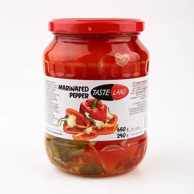 PAPRIKA MARINĒTA, CETURTDAĻAS TASTE LAND, 650G/290G