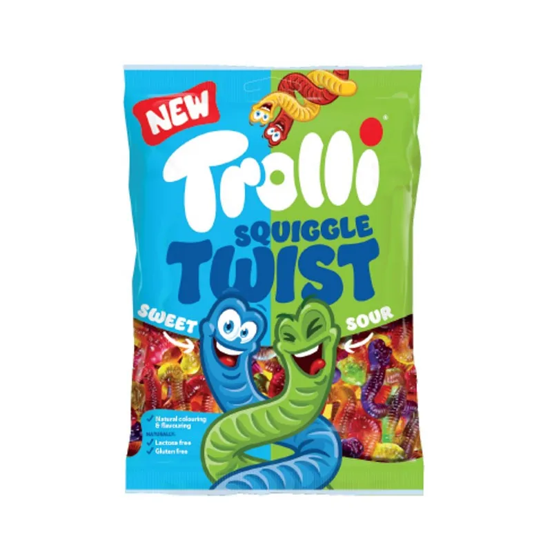 ŽELEJKONFEKTES SQUIGGLE TWIST TROLLI 175G