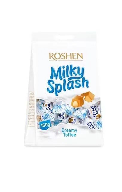 ĪRISA KARAMELE ROSHEN MILKY SPLASH,150G