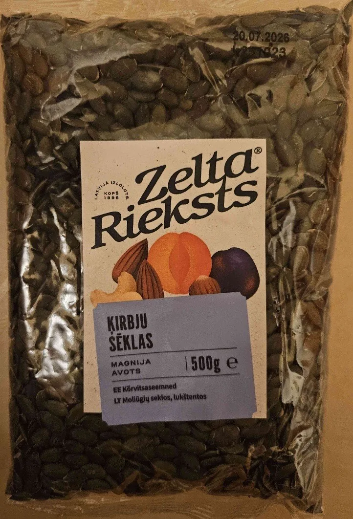 ĶIRBJU SĒKLAS 500G ZELTA RIEKSTS