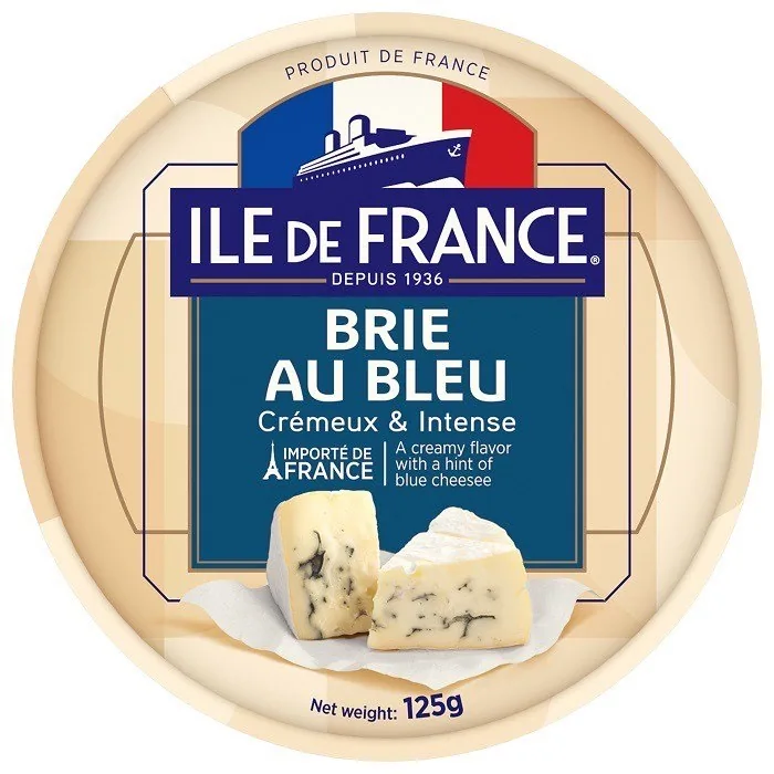 ZILAIS SIERS ILE DE FRANCE BRIE AU BLEU, 125G