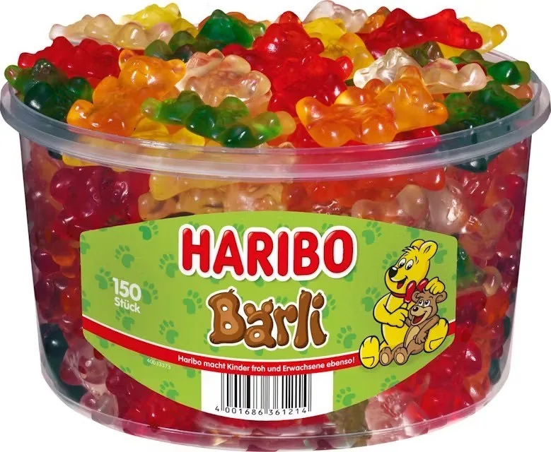 ŽELEJKONFEKTES HARIBO BARLI, 1.2KG