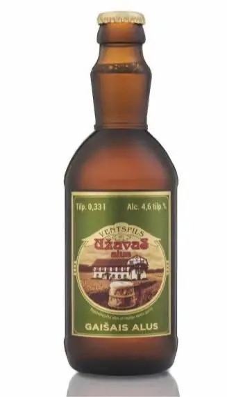 Alus Užavas gaišais 4,6% 0,33 l