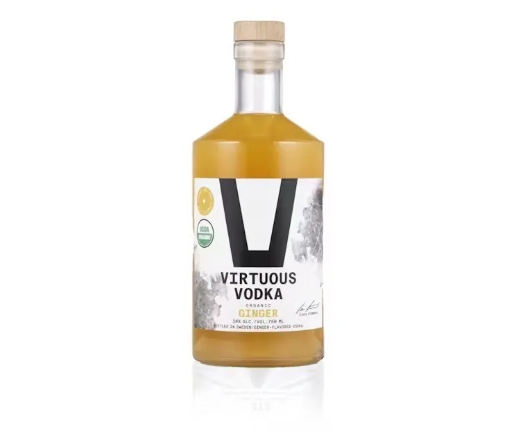 Водка Virtuous Organic Ginger 38%, 0,7 л