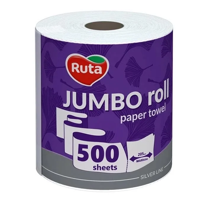 PAP.DVIEĻI RUTA JUMBO 500LP 2K.1RULLIS
