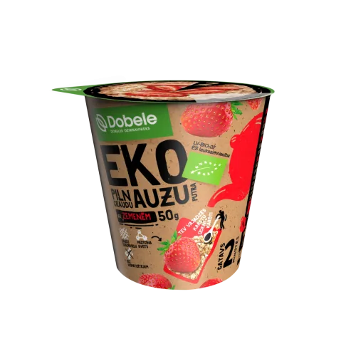 AUZU BIEZPUTRA DOBELE PILNGRAUDU AR ZEMENĒM EKO 50G