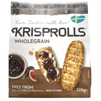 Sausmaizītes Krisprolls pilngraudu 225 g Zviedrija