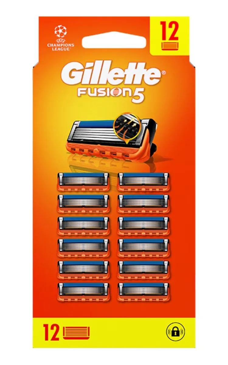 GILLETTE FUSION5 KASETNES, 12GAB.