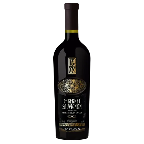 Sarkanvīns Daos Cabernet Sauvignon Medium sweet 12,5% 0,75 l