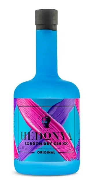 Джин Hedonya London Dry Gin XX Blue 43%, 0,7 л