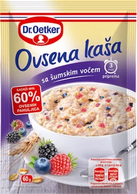 DR. OETKER AUZU PĀRSLU PUTRA AR MEŽA OGĀM 60G