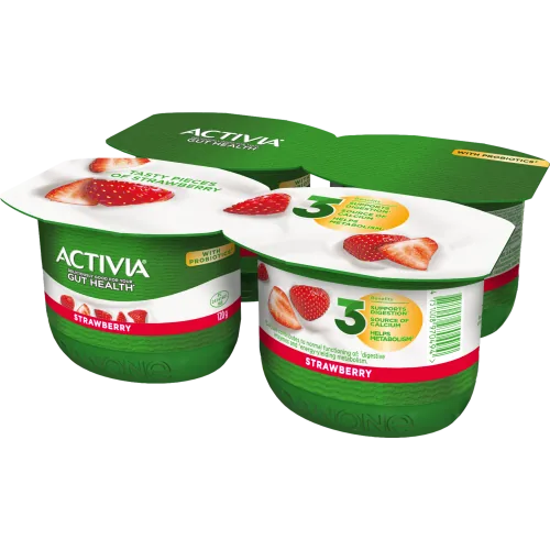 JOGURTS ACTIVIA AR ZEMEŅU 4X120G