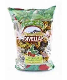 MAKARONI DIVELLA FUSILLI 3-KRĀSU 500G 