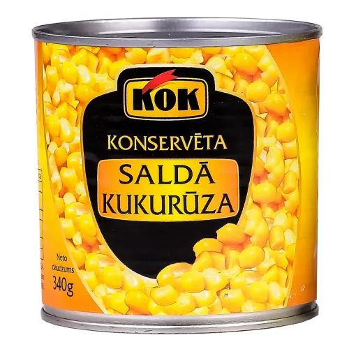 KUKURŪZA KOK KONSERVĒTA 340G