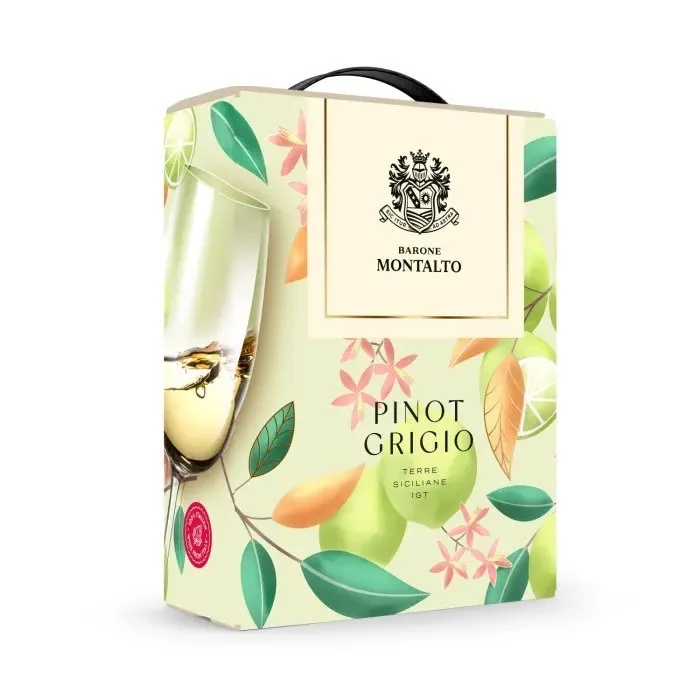 B.vīns barone montalto pinot grigio 13% 3 l